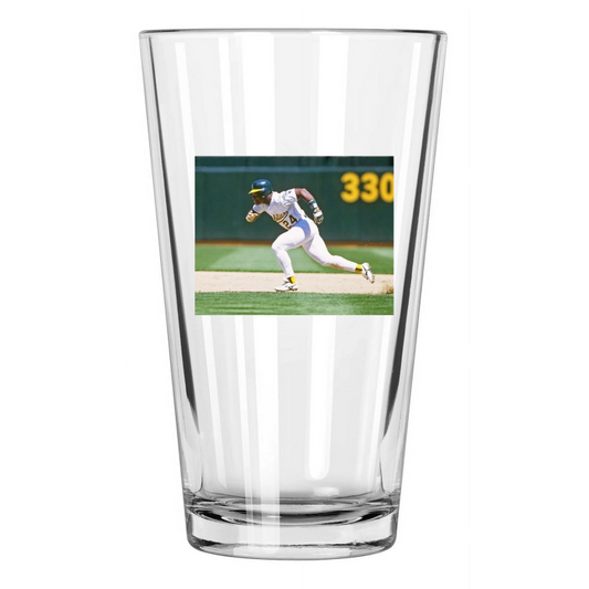 1982 Oakland Athletics As Rickey Henderson Baseball 2 Pint Beer Drinking Glass