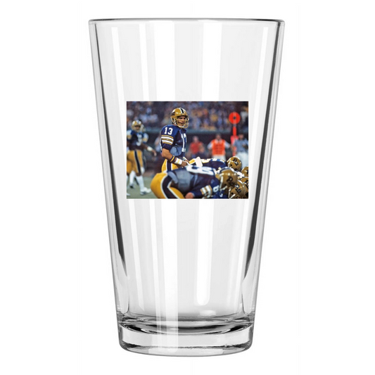 1982 Pittsburgh Panthers Dan Marino Photo College 2 Pint Beer Drinking Glass