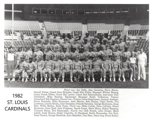 1982 St. Louis Cardinals Team Magnet Baseball Picture Mlb