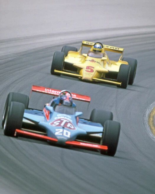 1982 Stp Cosworth Gordon Johncock Glossy Magnet Indianapolis 500 Print 1