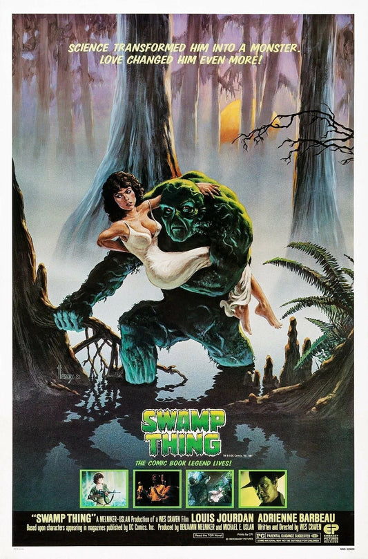1982 Swamp Thing Movie Poster Louis Jourdan Adrienne Barbeau Horror