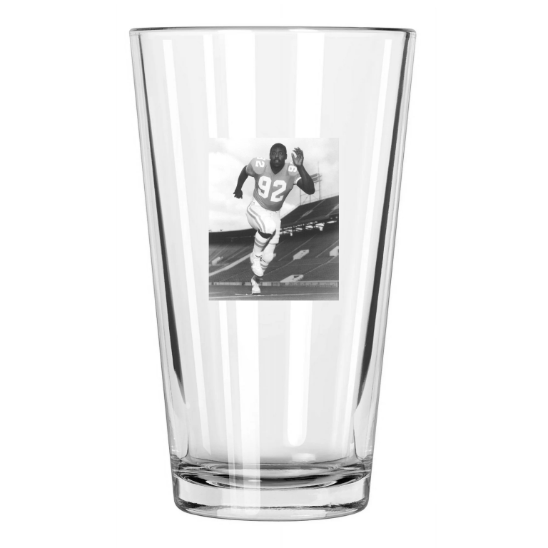 1982 Tennessee Volunteers Reggie White Ncaa College Pint Beer Drinking Glass