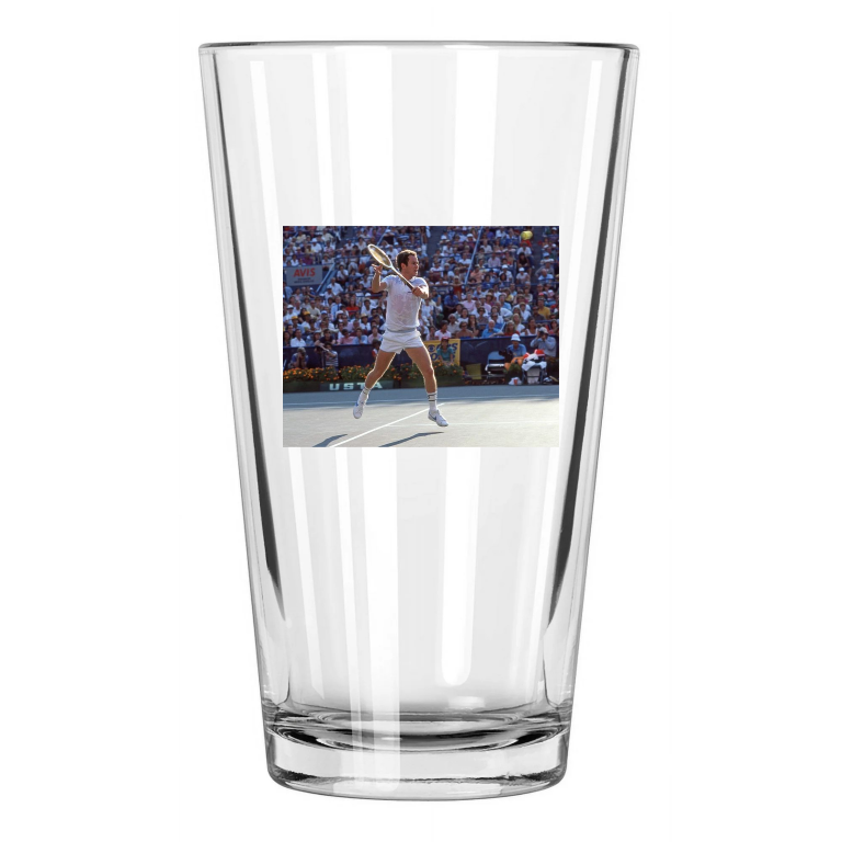 1982 Tennis Legend John Mcenroe Photo Pint Beer Drinking Glass