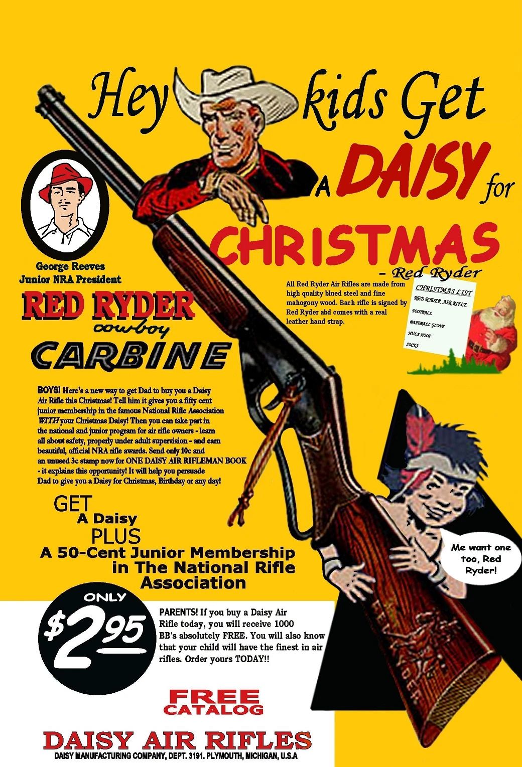 1983 A Christmas Story Movie Poster Print Ralphie Red Ryder Ho Ho Ho
