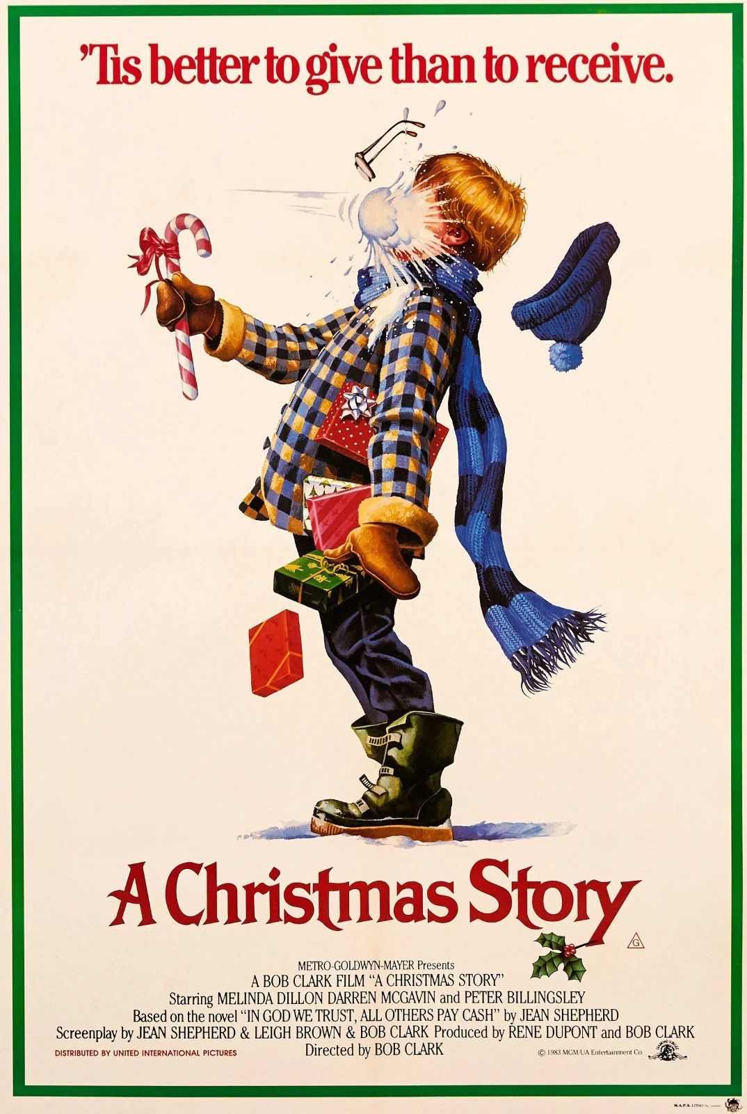 1983 A Christmas Story Movie Poster Ralphie Red Ryder Major Award