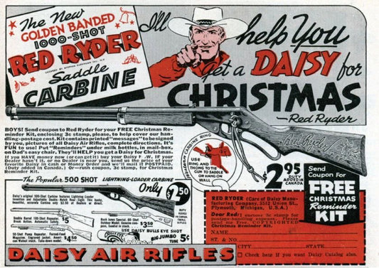 1983 A Christmas Story Red Ryder Sales Ad Ralphie Leg Lamp Print