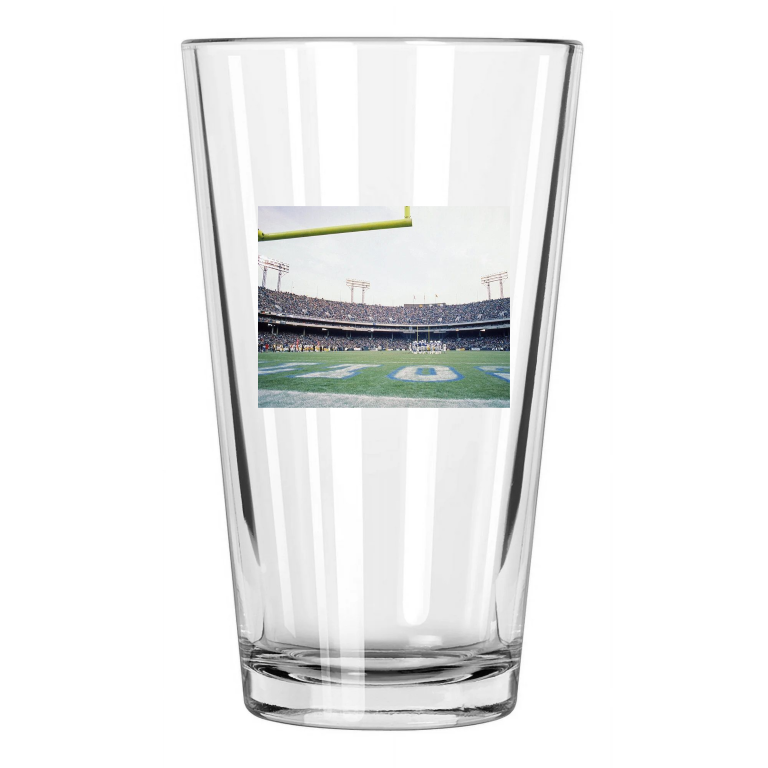 1983 Baltimore Colts Memorial Stadium Photo Last Year Pint Beer Drinking Glass