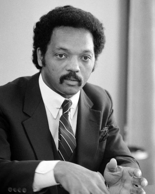 1983 Civil Rights Leader Jesse Jackson Glossy Magnet Black History Print