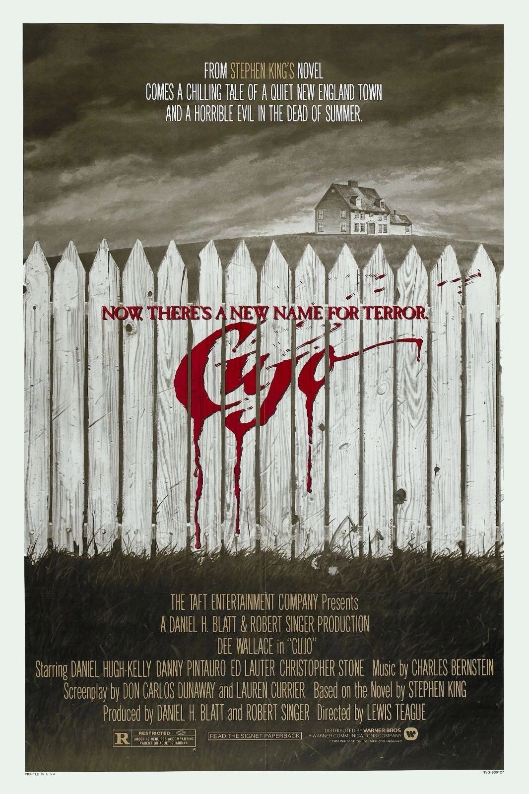 1983 Cujo Movie Poster St. Bernard Donna Tad Horror Thriller