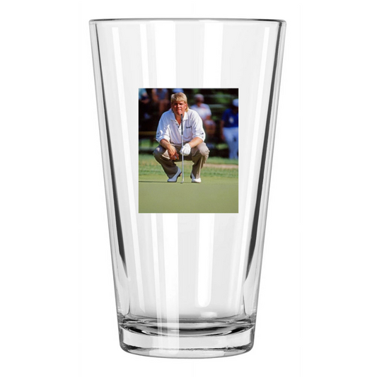 1983 Famous Golfer John Daly Photo Golf Pint Beer Drinking Glass