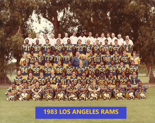 1983 Los Angeles Rams Team Photo Football Nfl Picture La