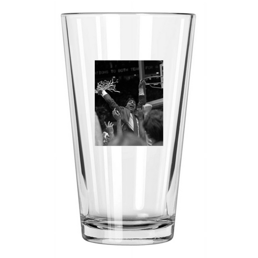 1983 Nc State Wolfpack Ncaa Champions Jimmy Valvano Pint Beer Drinking Glass