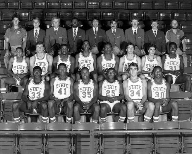 1983 Nc State Wolfpack Ncaa Champions Glossy Magnet Magnet Basketball Print