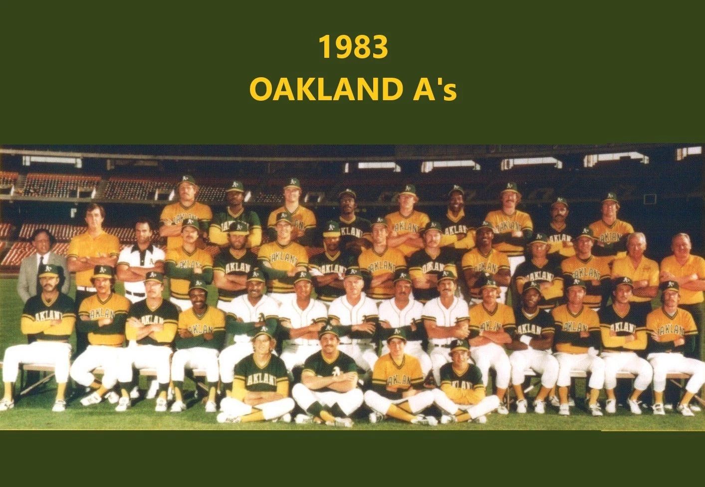 1983 Oakland Athletics A'S Team Photo Mlb Baseball 300 Piece Jigsaw Puzzle