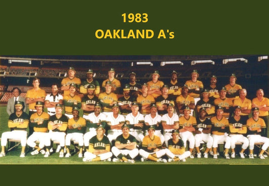 1983 Oakland Athletics A'S Team Photo Mlb Baseball Picture