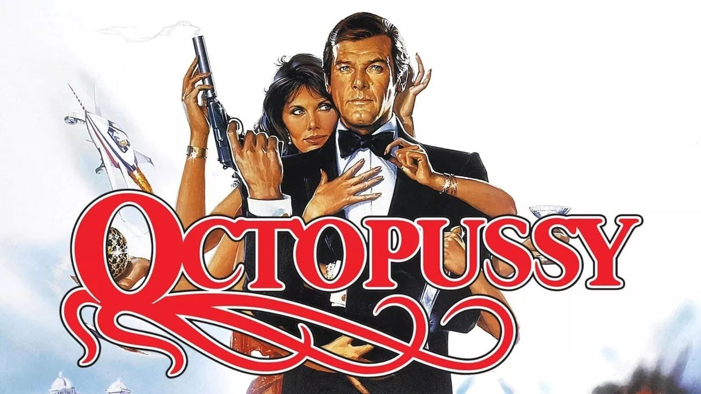 1983 Octopussy Movie Poster 007 James Bond Roger Moore
