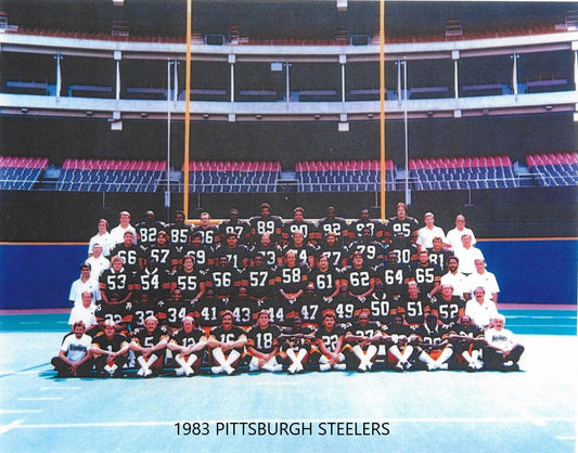 1983 Pittsburgh Steelers Team Photo Nfl Football Picture