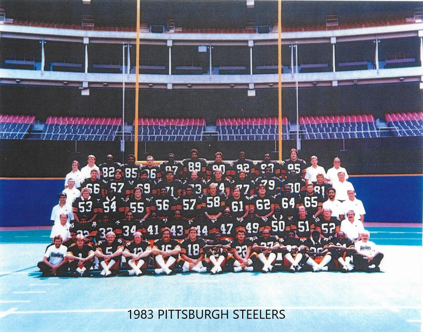 1983 Pittsburgh Steelers Team Keychain Nfl Football Picture