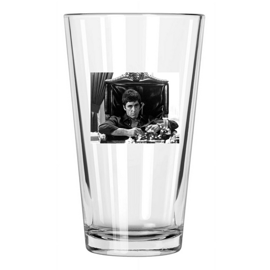 1983 Scarface Movie Al Pacino Photo Entertainment Pint Beer Drinking Glass