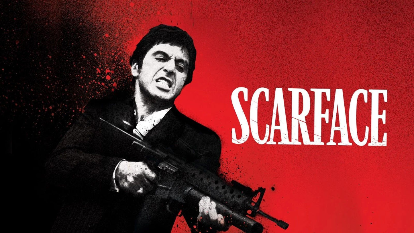 1983 Scarface Movie Poster Tony Montana Al Pacino Michelle Pfeiffer