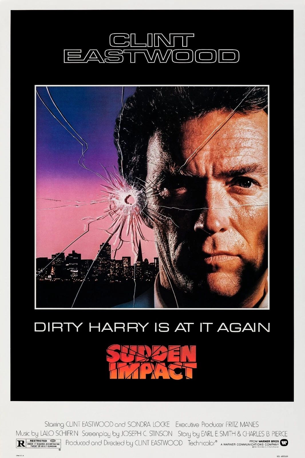 1983 Sudden Impact Movie Magnet Clint Eastwood Callahan Dirty Harry