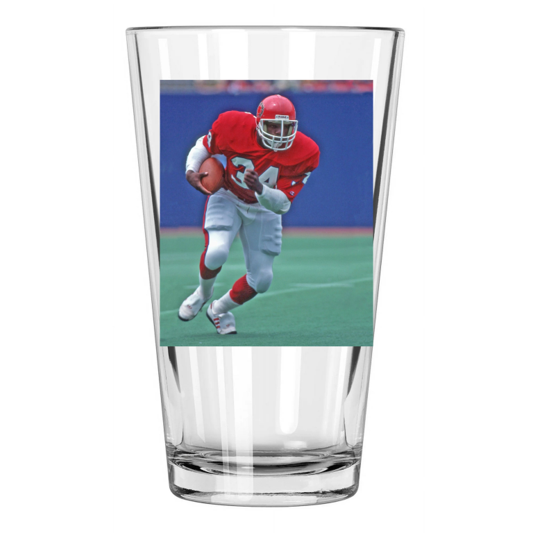 1983 Usfl Herschel Walker Football New Jersey Generals Pint Beer Drinking Glass