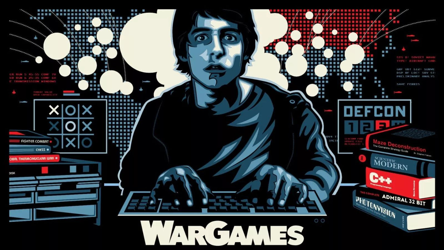 1983 Wargames Movie Magnet Matthew Broderick Ally Sheedy Dabney Coleman