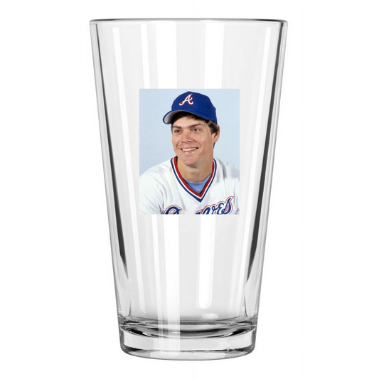 1984 Atlanta Braves Dale Murphy Photo Baseball Pint Beer Drinking Glass