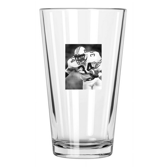 1984 Auburn University Bo Jackson College Football Pint Beer Drinking Glass