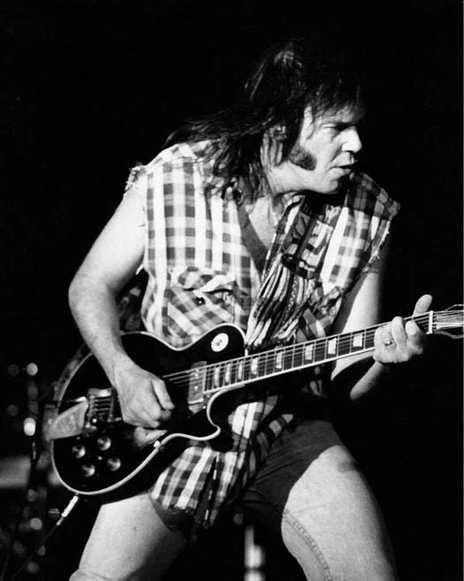 1984 Canadian Singer Neil Young Glossy Photo Music Print Guitar Poster