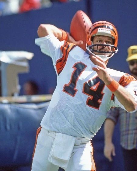 1984 Cincinnati Bengals Ken Anderson Keychain Football Print Glossy Keychain