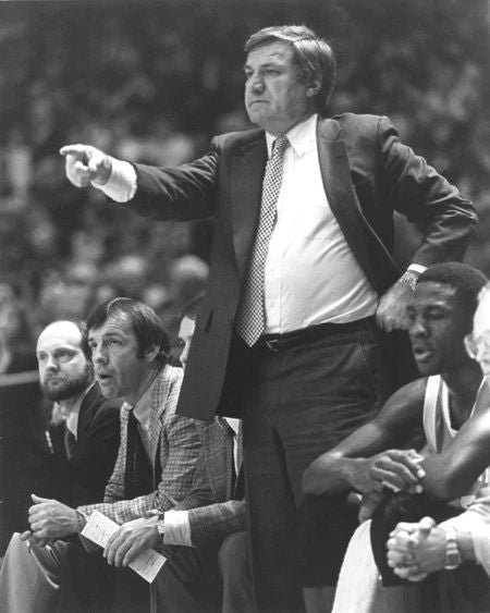 1984 Dean Smith And Roy Williams Glossy Photo North Carolina Tar Heels