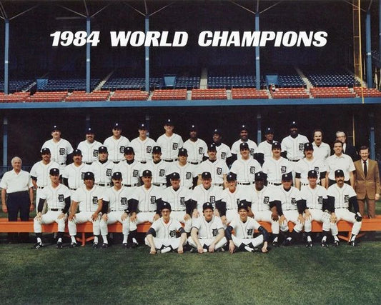 1984 Detroit Tigers World Series Champions Champs Glossy Keychain Keychain