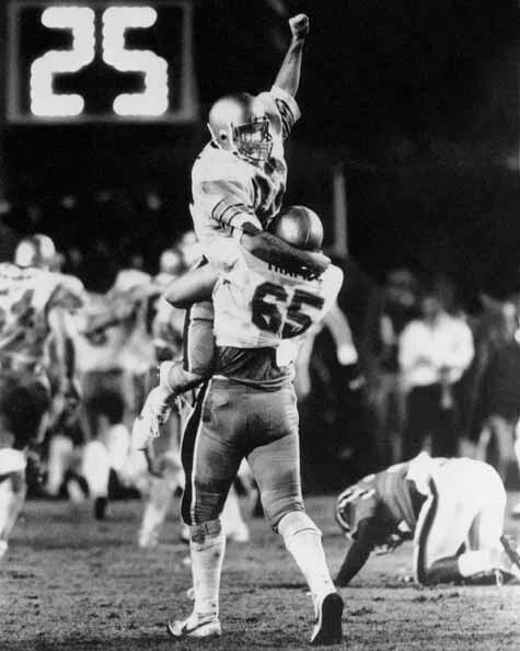 1984 Doug Flutie 'Hail Mary' Pass Glossy Magnet Boston College Print