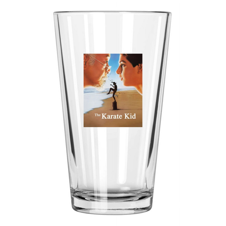 1984 Film The Karate Kid Photo Daniel Ralph Macchio 2 Pint Beer Drinking Glass