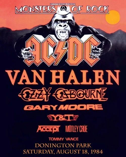 1984 Hard Rock Band Ac Dc Glossy Keychain Acdc Print Van Halen Keychain