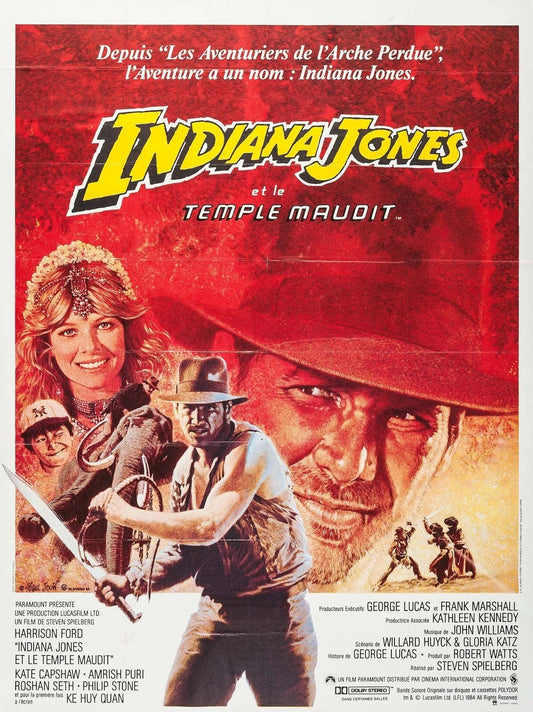 1984 Indiana Jones And The Temple Of Doom Movie Magnet Harrison Ford 1