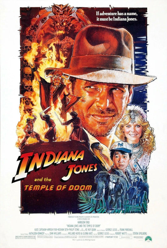 1984 Indiana Jones And The Temple Of Doom Movie Magnet Harrison Ford