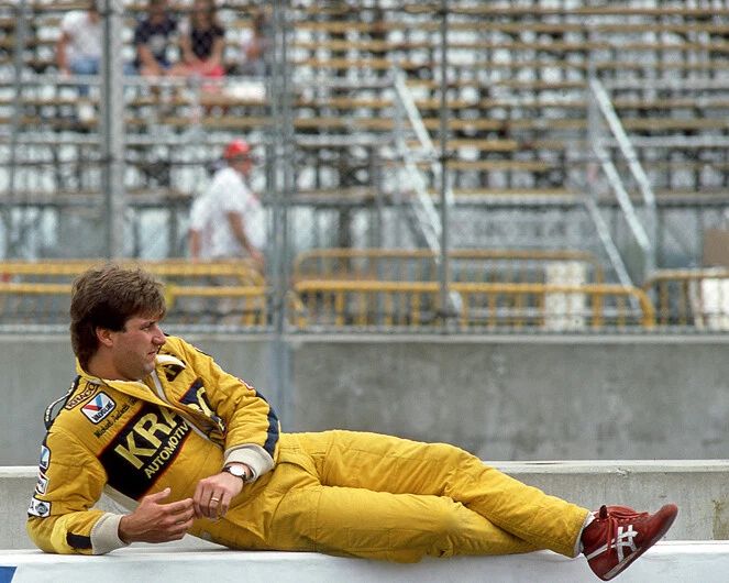 1984 Indy Driver Michael Andretti Glossy Keychain Indianapolis 500 Print