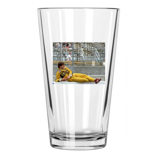 1984 Indy Driver Michael Andretti Indianapolis 500 Pint Beer Drinking Glass