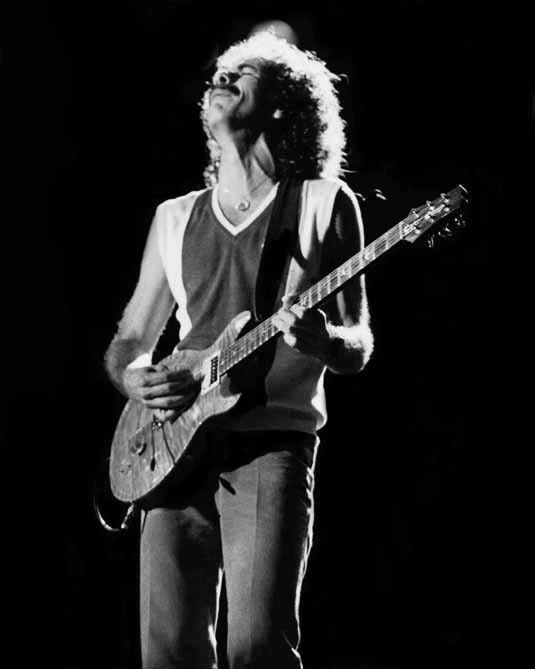 1984 Latin Musician, Songwriter Carlos Santana Glossy Photo Music Poster