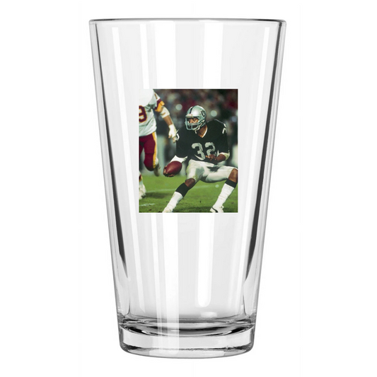 1984 Los Angeles Raiders Marcus Allen Super Bowl Xviii Pint Beer Drinking Glass
