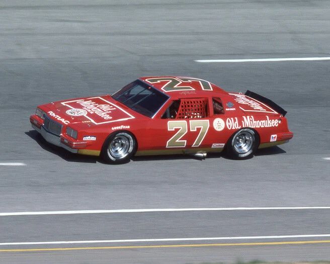 1984 Old Milwaukee Pontiac Tim Richmond Glossy Keychain Atlanta Speedway Print