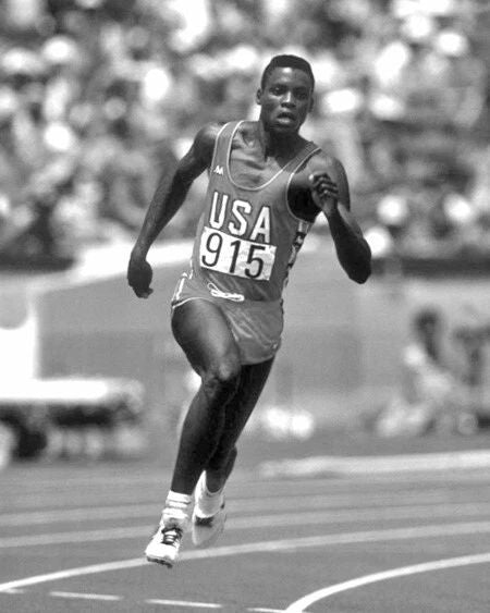 1984 Olympics Carl Lewis Glossy Photo Usa Print Poster La Track & Field 2