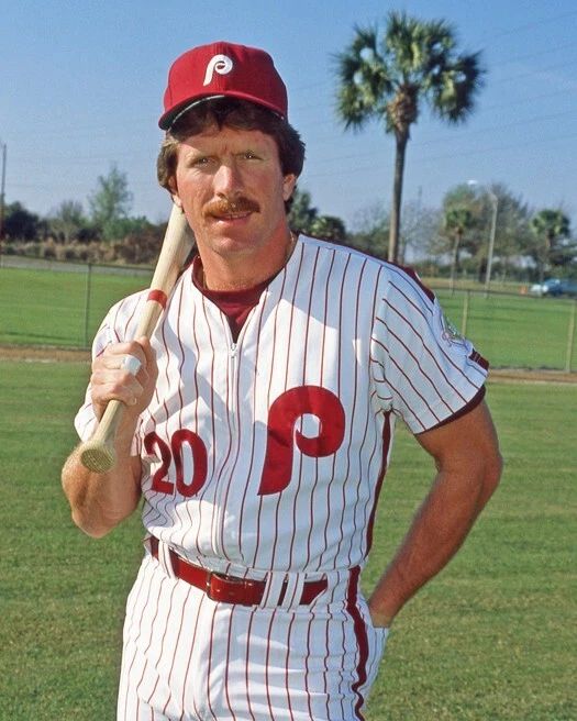 1984 Philadelphia Phillies Mike Schmidt Glossy Photo Baseball Print Poster