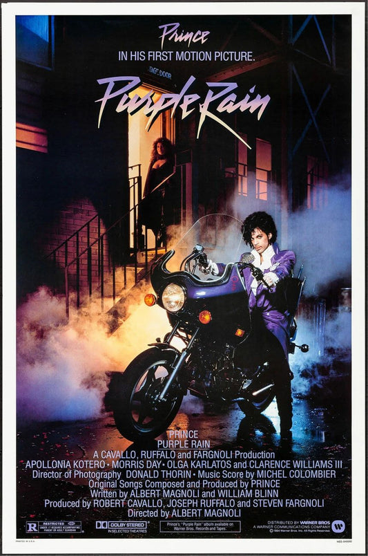 1984 Purple Rain Movie Keychain Prince Lets Go Crazy Take Me With You