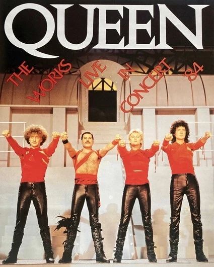 1984 Queen Concert Glossy Magnet The Works Tour Print Freddie Mercury Magnet