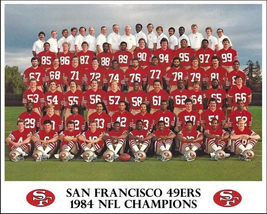 1984 San Francisco 49Ers Glossy Magnet Superbowl Champs Print Team Magnet