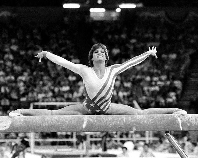 1984 Summer Olympics Mary Lou Retton Glossy Photo Los Angeles Print Usa