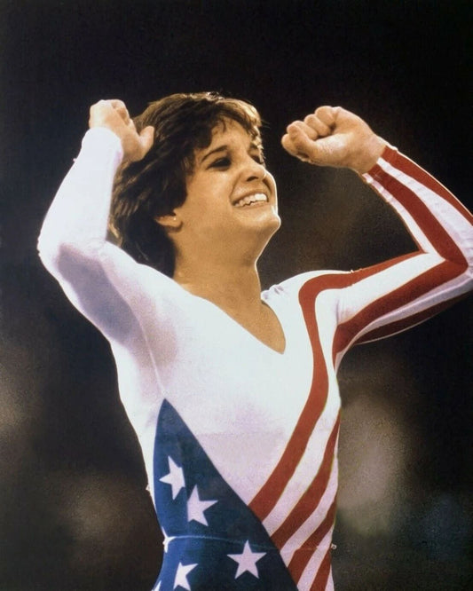 1984 Summer Olympics Mary Lou Retton Glossy Magnet Los Angeles Print Usa 1